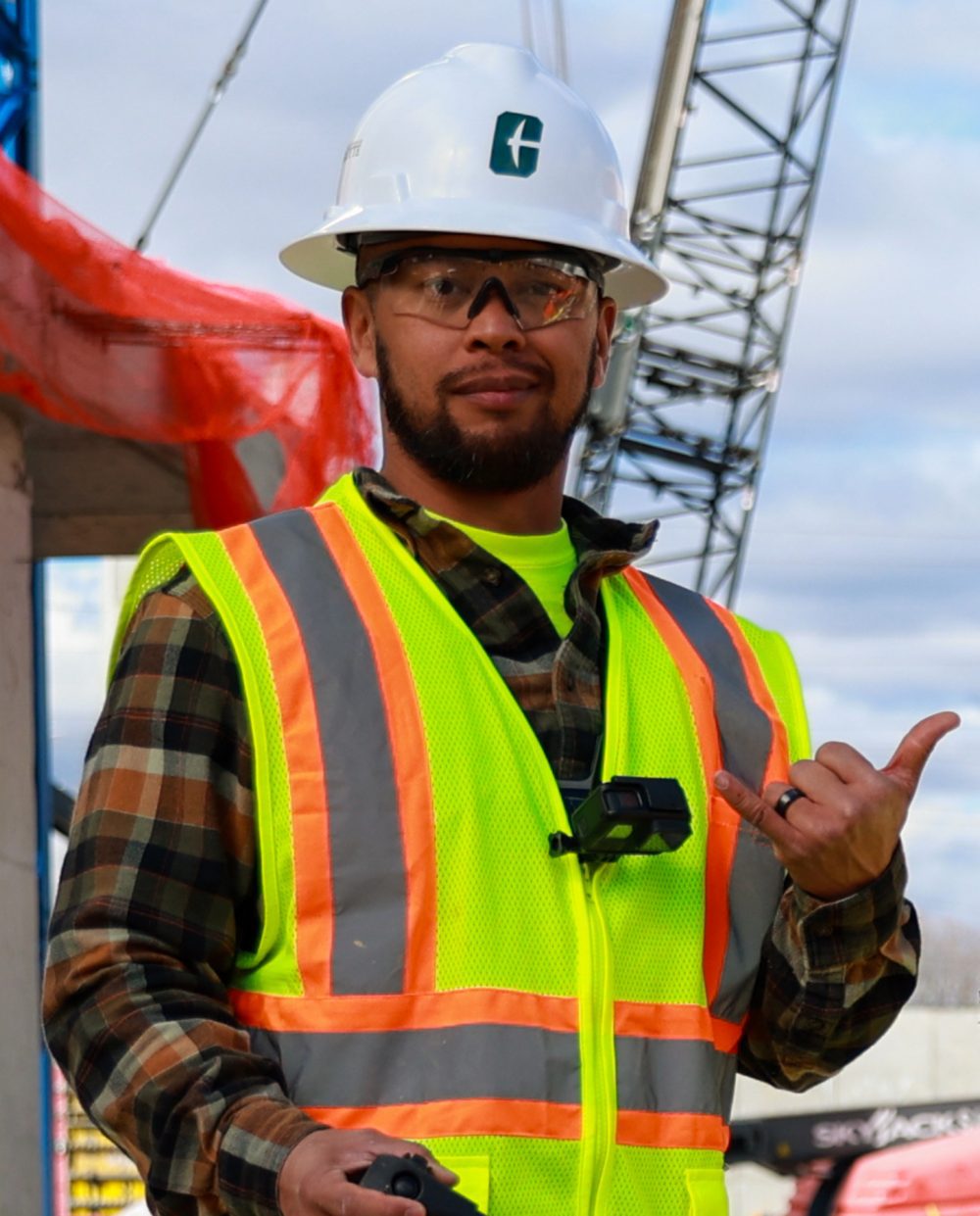 Donny Ravelo on a construction site