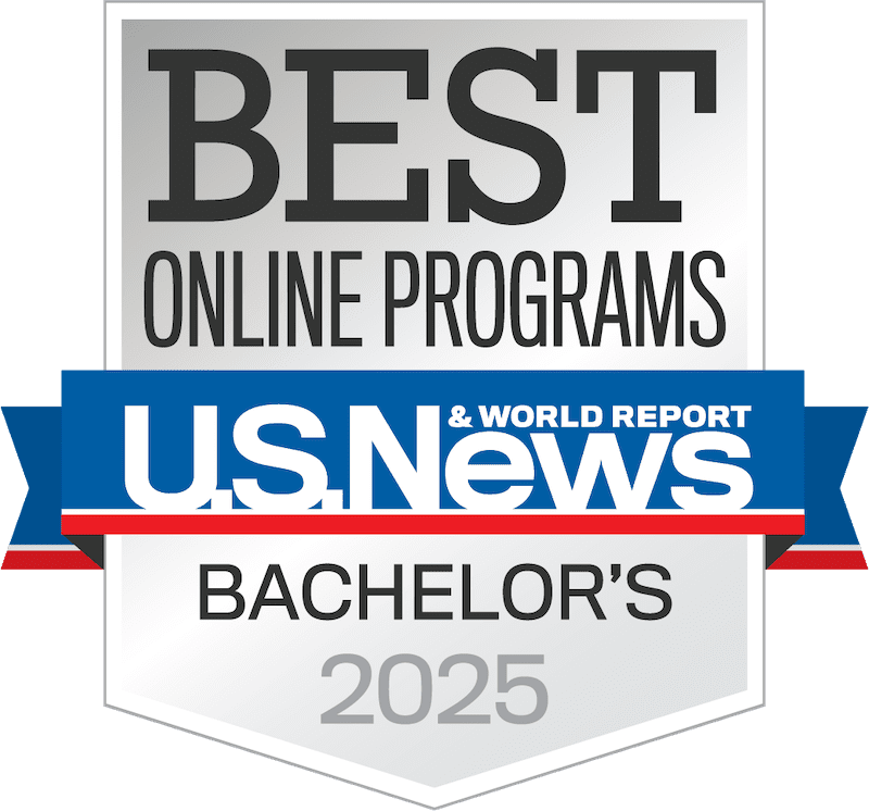 US News and World Report Best Online Programs badge