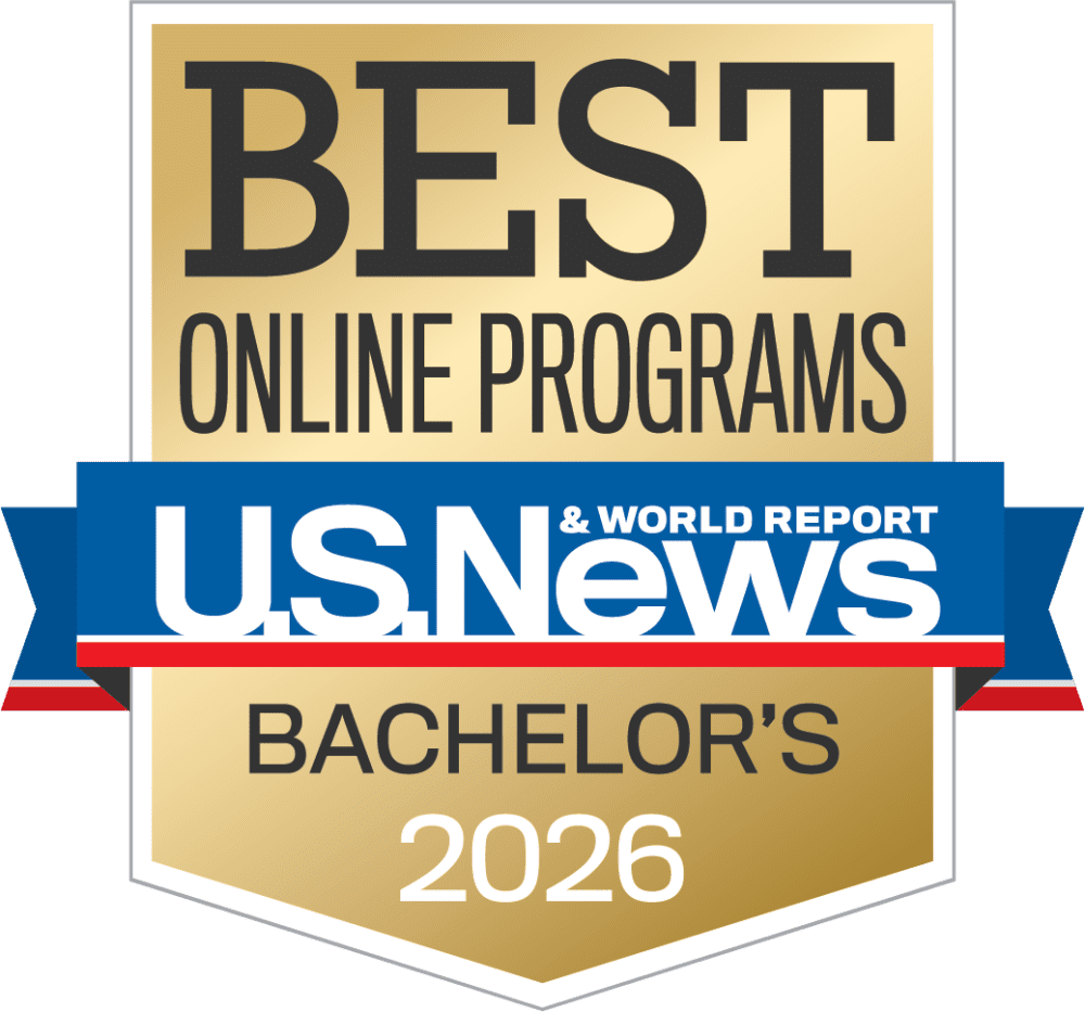 US News and World Report Best Online Bachelor's Program badge